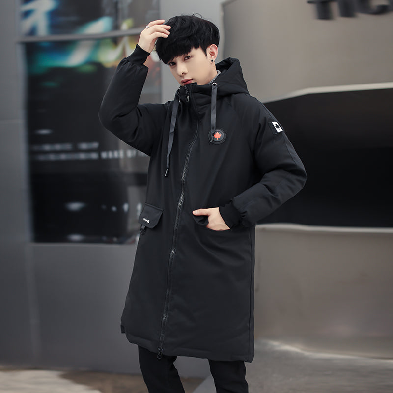 Men's Fashion Thick Warm Hooded Long Coat M-5XL