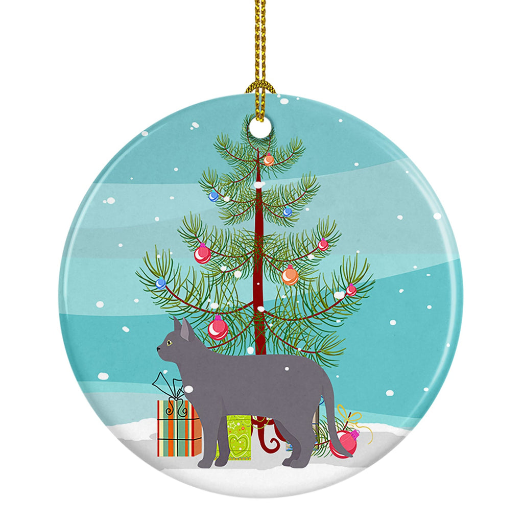 Korat Cat Christmas Ceramic Ornament