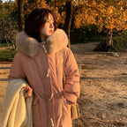 Mid-length Thickened White Duck Down Jacket for Winter