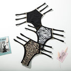Low Waist Lace-Trimmed Women's Thong Underwear 6003