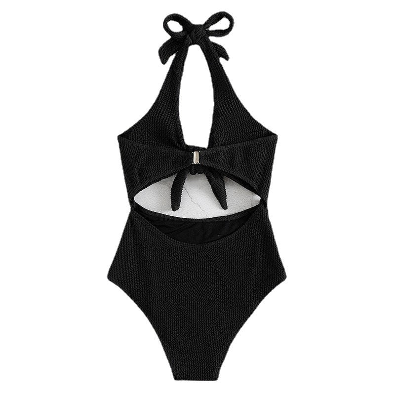 2024 Women's Sexy Halter One-Piece Swimsuit in Multi-Color