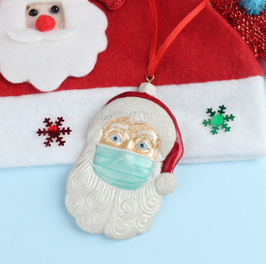Santa Mask Christmas Ornament