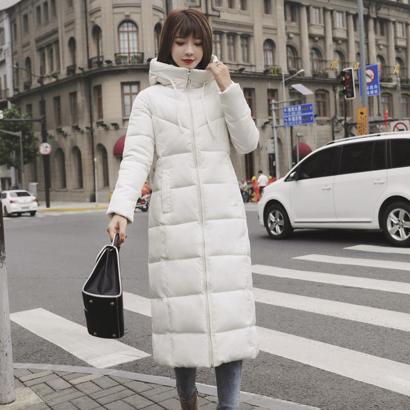 Plus Size Women's Thick Over-the-Knee Cotton Coat