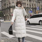 Plus Size Women's Thick Over-the-Knee Cotton Coat