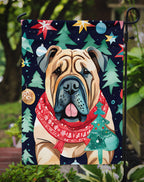 Shar Pei Christmas Garden Flag