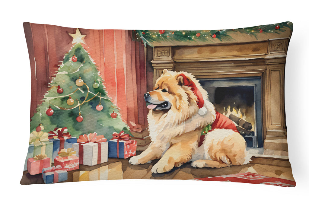 Chow Chow Cozy Christmas Throw Pillow