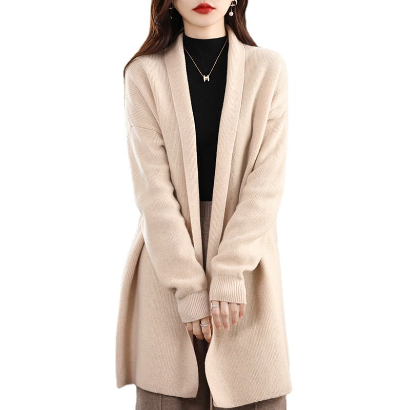 Wool Fashion Top for Women Over Windbreaker