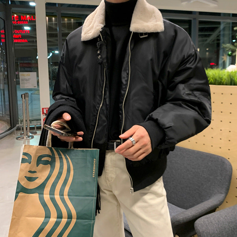 Men's Winter Cotton Lamb Jacket