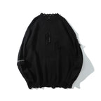 Loose Wool Embroidery Crew Neck Pullover Sweater | Streetwear