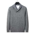 Men's Long-sleeve Slim Fit V-neck Pullover Sweater | Streetwear