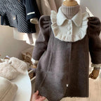 Children's Woolen Coat in Sweet Princess Style