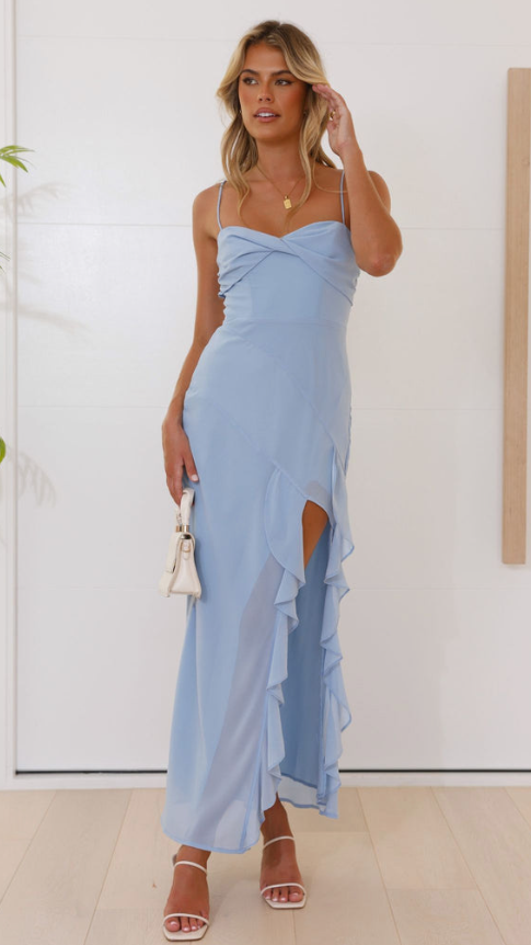 Chiffon Slim Spaghetti Strap Dress
