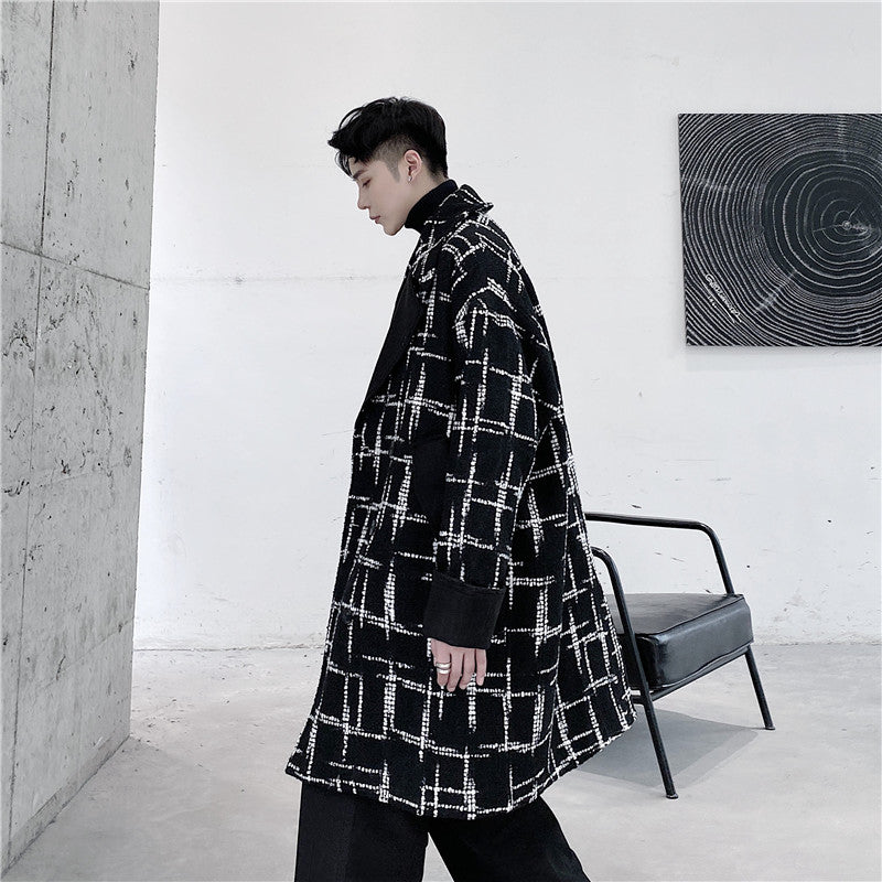 2023 Men's Casual Business Wool Blend Overcoat Jacket