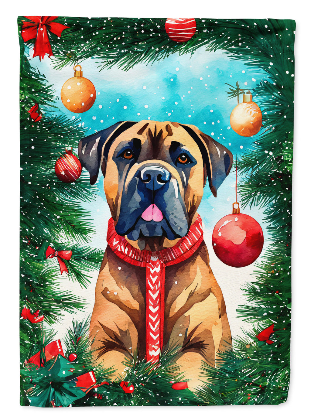 Cane Corso Christmas Garden Flag