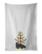 Black Persian Traditional Cat Christmas Kitchen Towel Set of 2