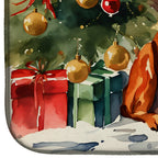 Dogue de Bordeaux Cozy Christmas Dish Drying Mat