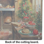 Cookies with Santa Claus Glass Cutting Board