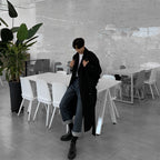 Men's Trendy Mid-Length Loose Woolen Coat
