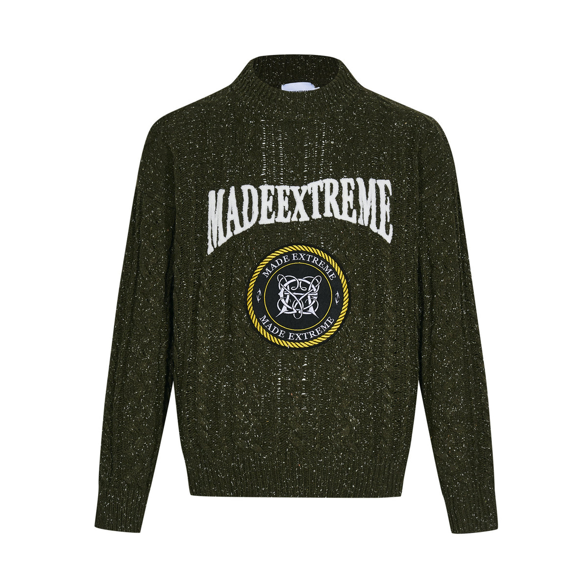 Vintage Thick Twisted Snowflake Sweater for Men
