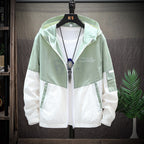 Men's Summer Thin Breathable Sunscreen Hooded Jacket