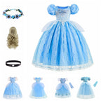 Cinderella Halloween Dress for Kids - Cotton Tulle Skirt
