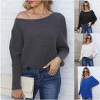 Women's Loose Fit Striped Pullover Sweater | Streetwear