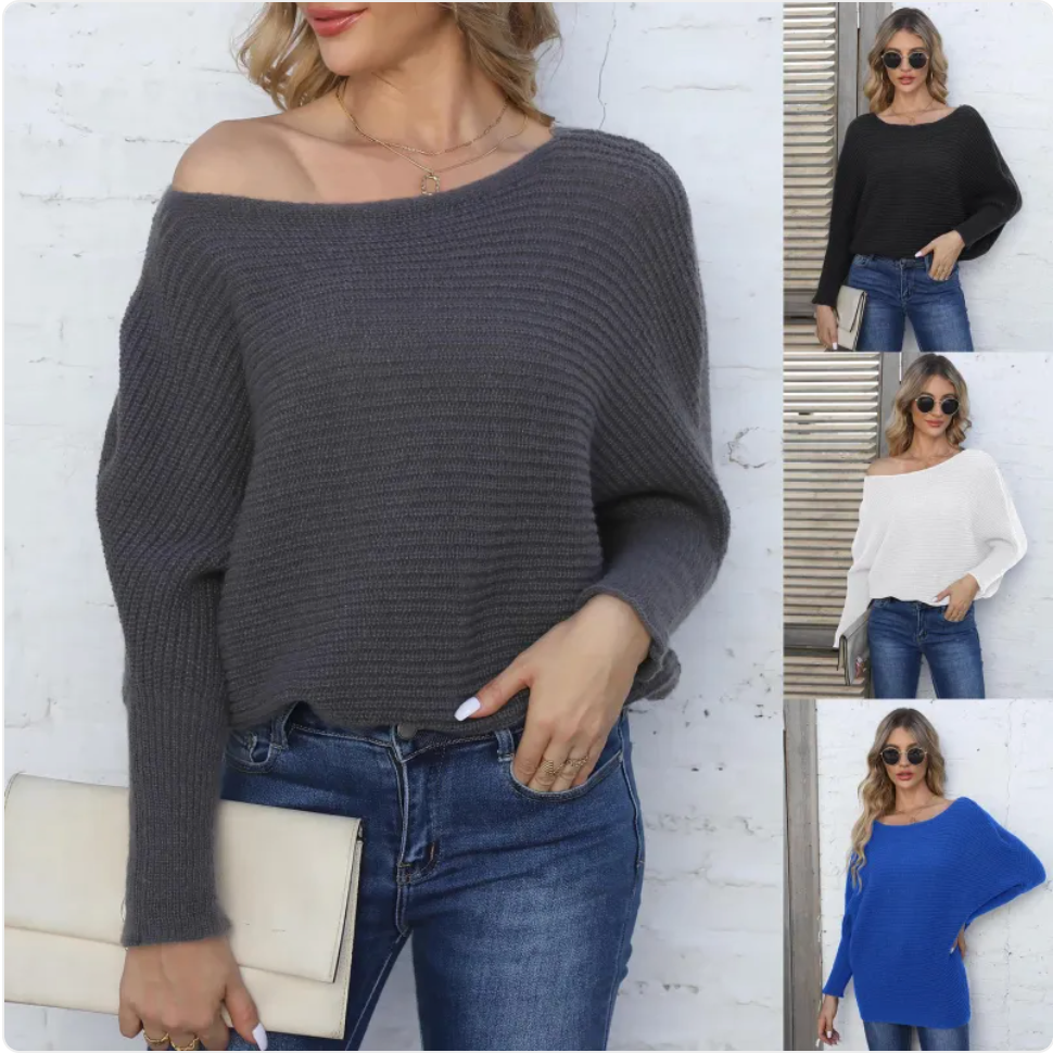Women's Loose Fit Striped Pullover Sweater | Streetwear
