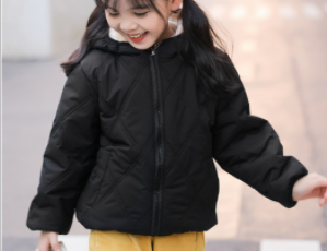 Children's Lightweight Plush Cotton Jacket (One Piece)