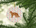 American Wirehair #2 Cat Christmas Ceramic Ornament