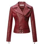 Leather Women's Jacket - Short Blazer Style