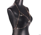 Rhinestone Bikini Bra Body Chain