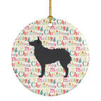 Croatian Sheepdog Merry Christmas Ceramic Ornament