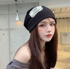 Fashionable Knitted Wool Baotou Acrylic Hat | Embroidered Cap