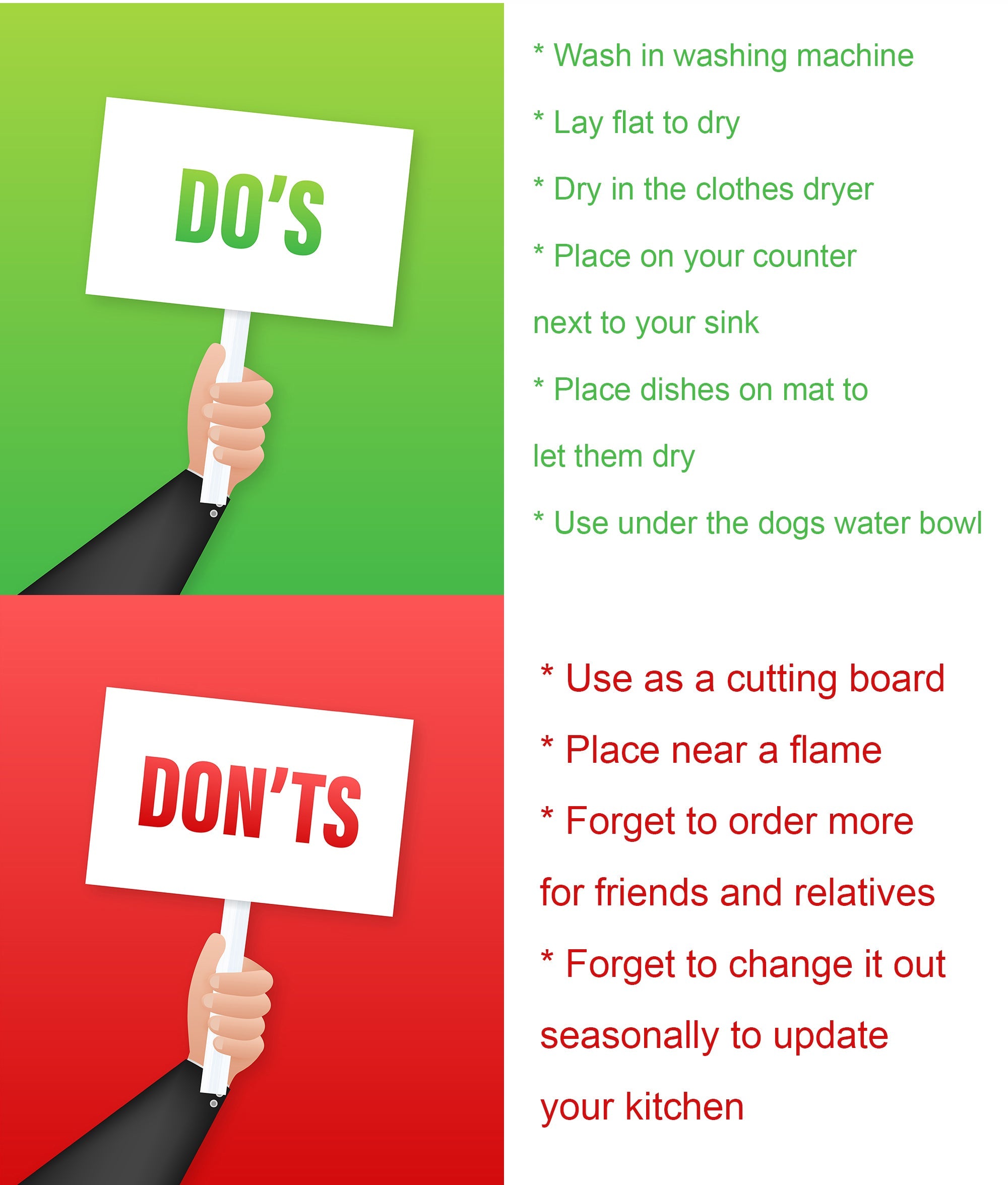 Cookies with Santa Claus Weihnachtsmann Dish Drying Mat