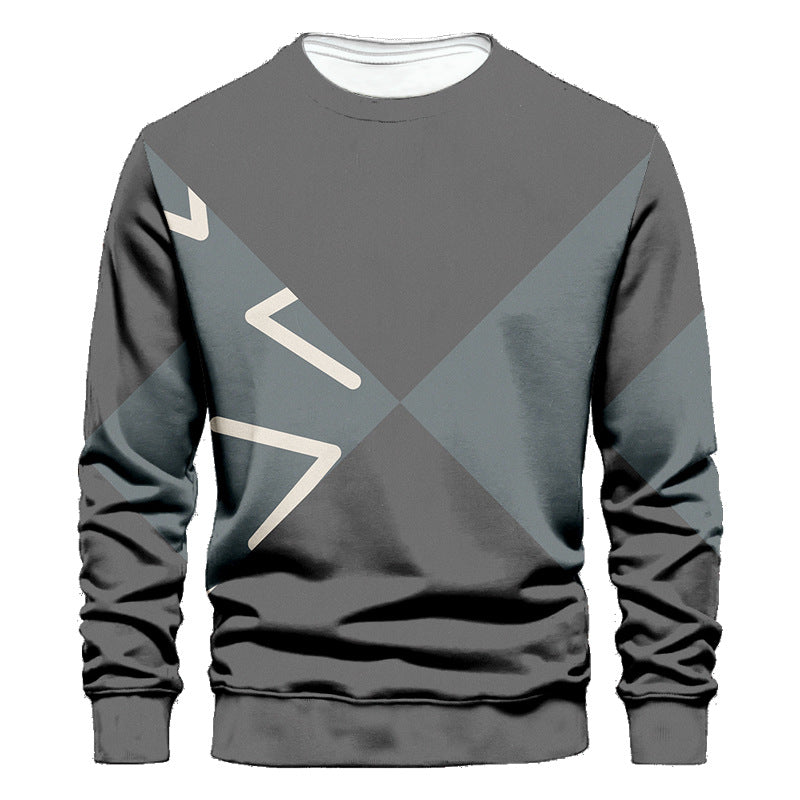 Printed Long Sleeve Casual Sweater for Unique Style