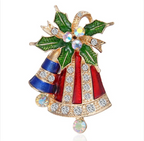 Fashion Bow Tie Wreath Brooch Christmas Gift