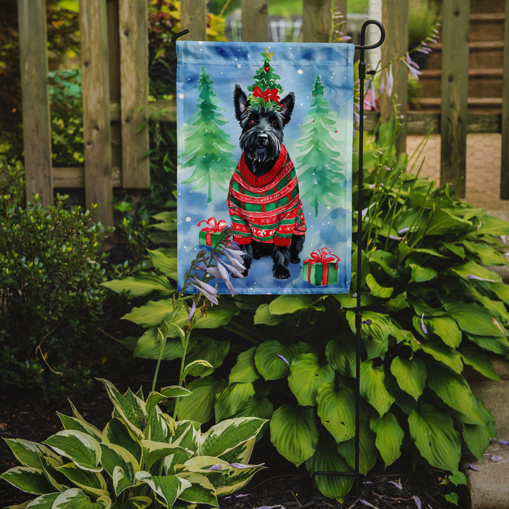 Scottish Terrier Christmas Garden Flag