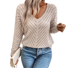 Hollow Loose Casual Long Sleeves Pullover | Streetwear
