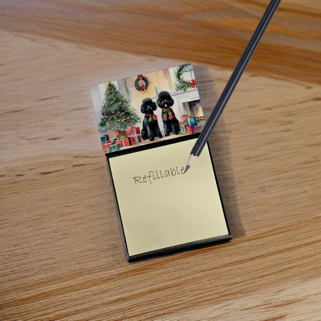 Poodle Cozy Christmas Sticky Note Holder