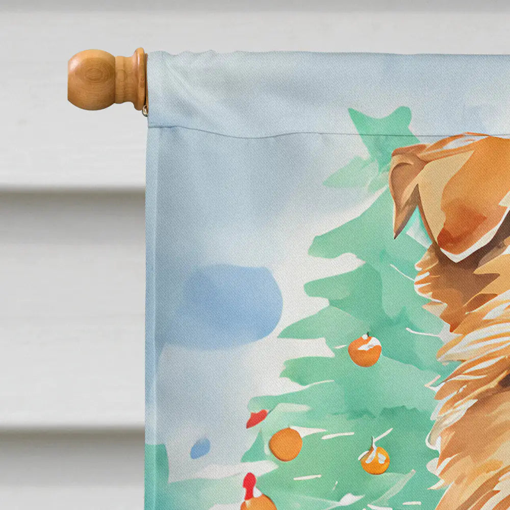 Norfolk Terrier Christmas House Flag