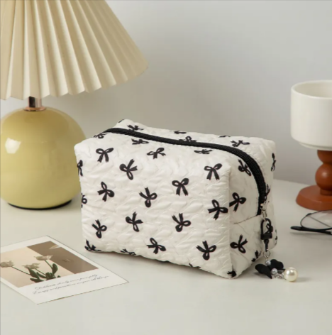 [Unpriced] Bow Clutch Cosmetic Bag | Faith Accessory