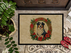 Australian Shepherd Christmas Flowers Doormat