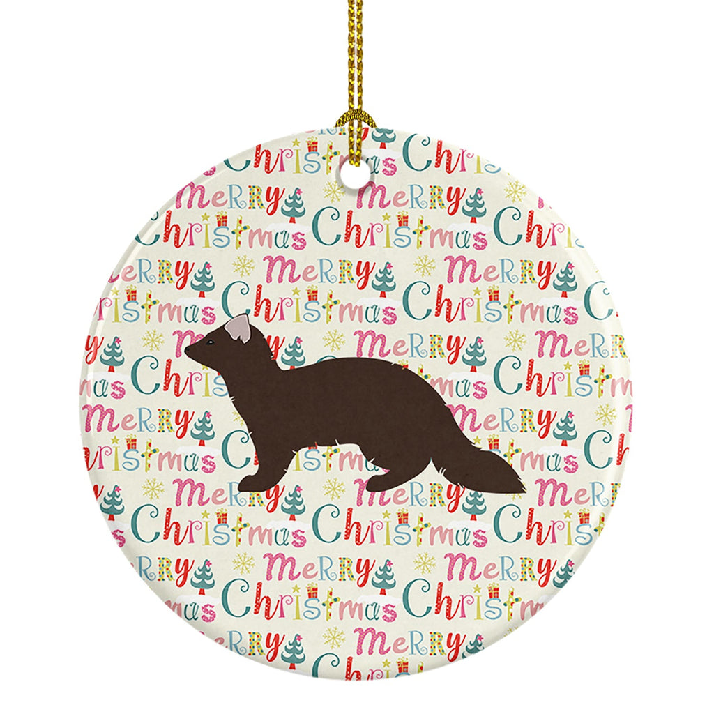 Sable Marten Christmas Ceramic Ornament