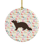 Sable Marten Christmas Ceramic Ornament