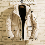 YASUGUOJI 2022 Safari Style Men's Hooded Winter Jacket