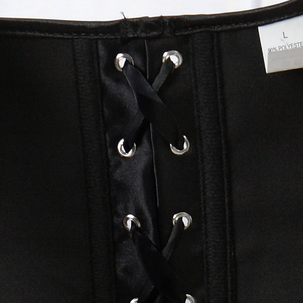 Chic European Classic Satin Strap Bodysuit Factory Direct