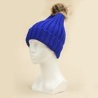 Klein Blue Women's Fashionable Thermal Knitted Pullover | Streetwear