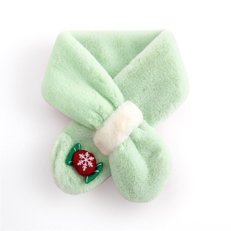 Winter Kids Scarf Christmas Gift Box and Warm Scarf