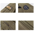 Men's Vintage Embroidered Military Bomber Jacket