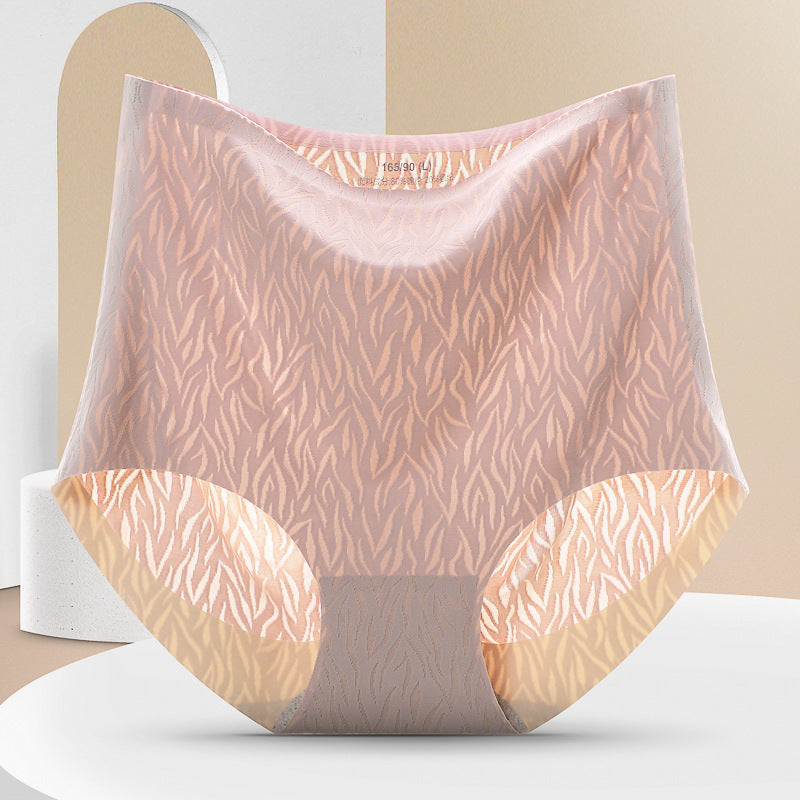 High-Waisted Seamless Shaping Panties with Cotton Crotch